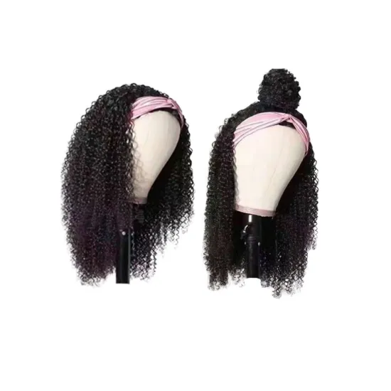 100% Virgin Brazilian Human Hair Headband Wigs,Cheap Wholesale Natural Human Hair Wigs For Black Women,None Lace Wigs