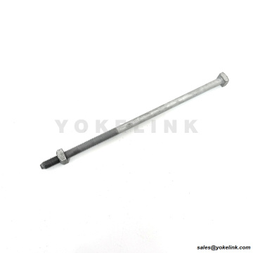 ANS/IEEE Std C135.80 HDG strojní šrouby se čtvercovou hlavou 3/8 1/2 5/8 3/4 pólové spojovací prvky