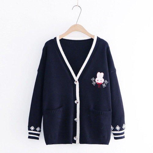 Mädchen Kawaii Kaninchen Japan Strickpullover