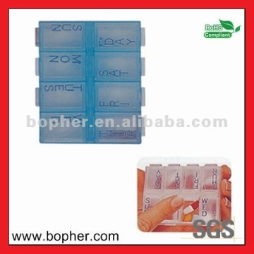 promotional 7 days pill box with braille
