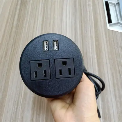 Black Multi-purpose USB Socket