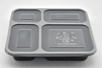 4 Grid Disposable PP Food Containers