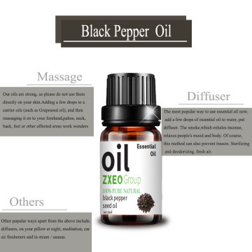 Plant Extract Oil for Massage Skincare Black Pepper Oil