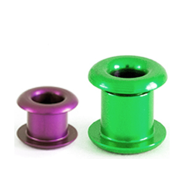 CNC मशीनिंग कस्टम anodized एल्यूमीनियम 6061 लोगो डिजाइन के साथ बुशिंग्स