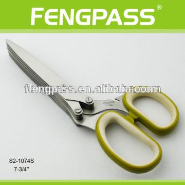 5 blades scissors herb kitchen scissor S2-1074S