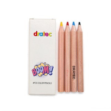 Mini Natural Wood Color Pencils - 6, 12, 24, 48 Colors Drawing Set for School Art Supplies