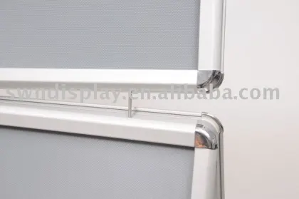 Aluminum A-board, 32mm mitre cut with header