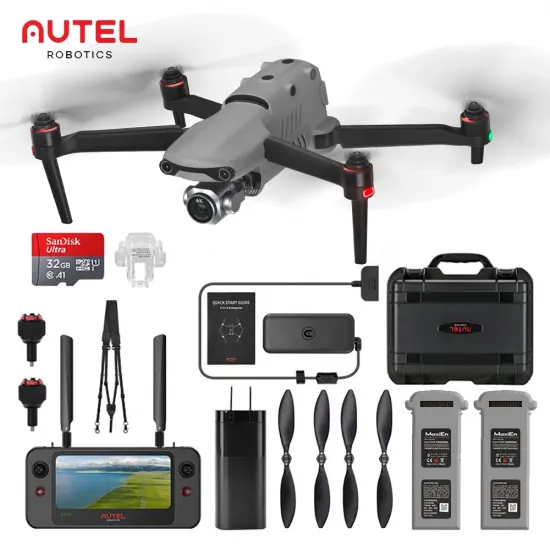Autel Robotics EVO 2 Pro V3 Rugged Bundle: A Robust Gray Quadcopter Drone with 6K Camera