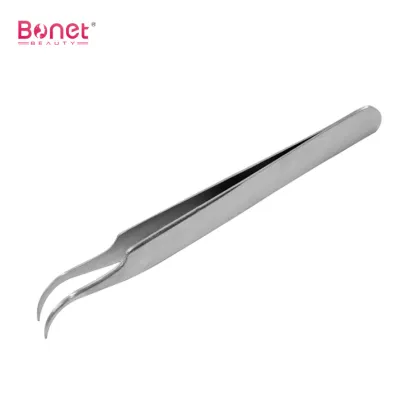 Large curved face treatment eyebrow tweezer