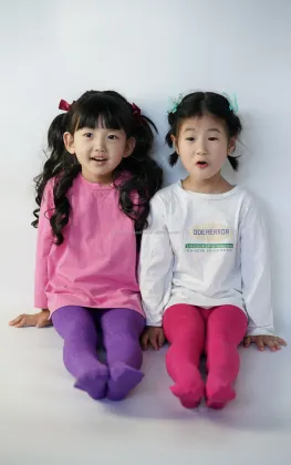 Title: "OEM Girls' Warm Fleece Leggings: Brushed Tights with Fleece Lining