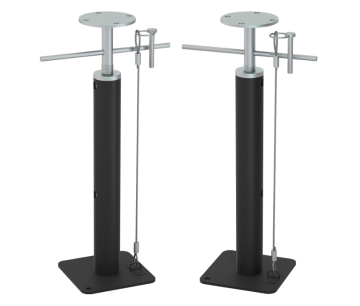High-Strength Adjustable Scaffolding Legs for RV Support - 19'' to 42'', 5000 LBS Capacity