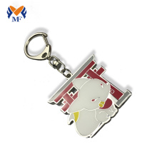 Metal enamel keychain with photo in chinese