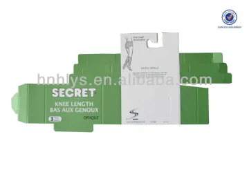 Special Structure Knee Length Legwear Packaging Box