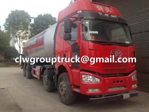 FAW 8 X 4 35.5CBM LPG 탱크 수송 트럭