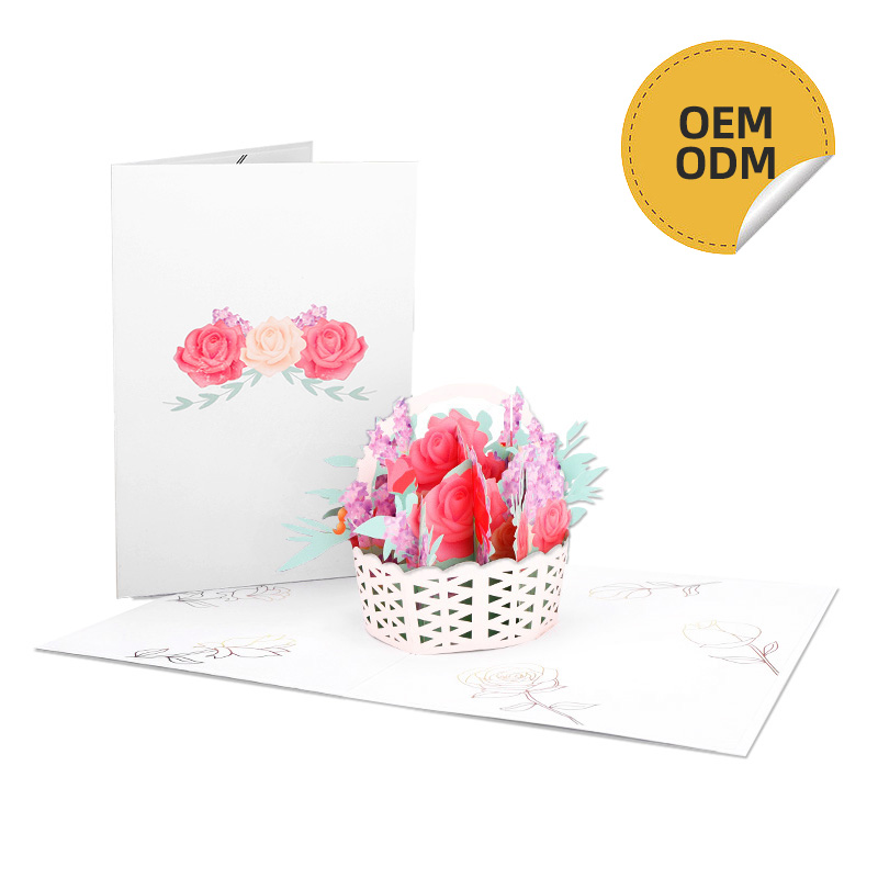3D Mother’s Day Rose Basket Card