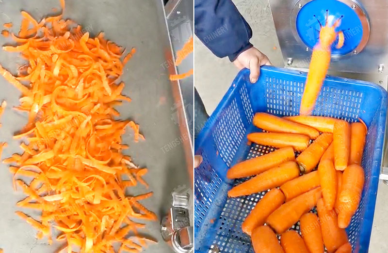 carrot peeling machine