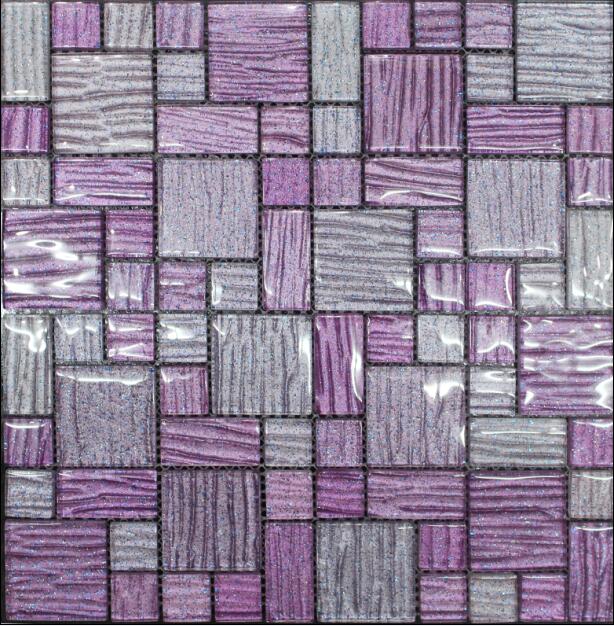 Fashion Purple Color Glass Mosaic
