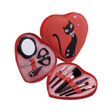 9-piece High Grade Manicure Set with makeup brush,Beauty set,Cosmetic brush