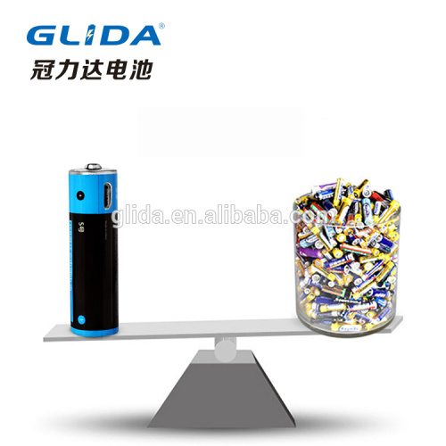 Micro USB AAA Battery 1.5V rechargeable AA battery 400mah