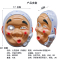 Máscara facial completa de PVC para senhora piscando