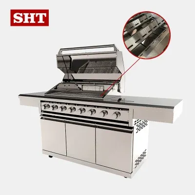 Modular Stainless Steel Kitchen Cabinet Professional Gas Grill