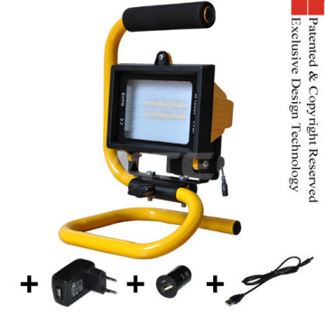 New Rechargeable Led Work Flood Light 10w 1000lumen 