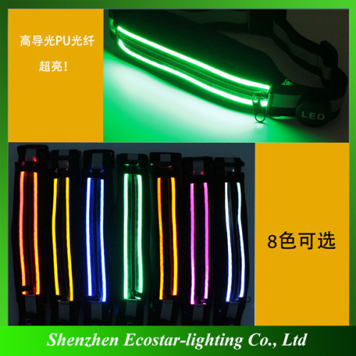 LED Running Belt Waist Pack for Safety USB Rechargeable Sweat and Water Resistant Reflective Waist Runner Belt Waist Bag