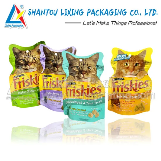 Cat food shaped bag