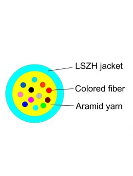 Indoor micro fiber optic cable