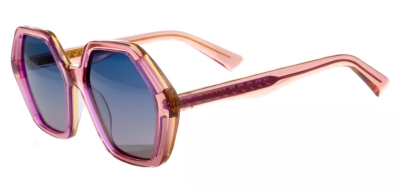 C4 Acetate Spectacle Frame Transparent Pink