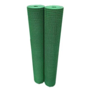 PVC Coated Green Hardware Cloth Welded Wire Mesh Fence 25mm x 25mm