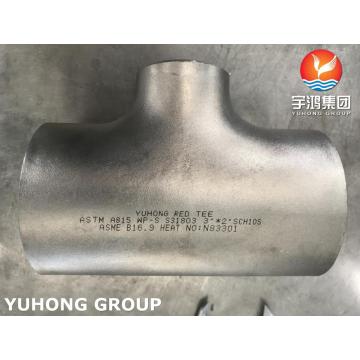 ASTM A815 UNS S31803 Duplex Steel Reducting Tee