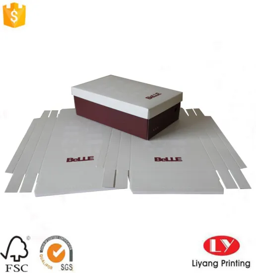 Cheap Foldable Shoes Paper Box With E-Flute