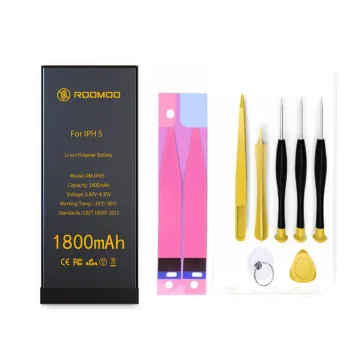 100% pure cobalt li-ion lithium battery 1800mAh replacement internal battery for iphone 5G