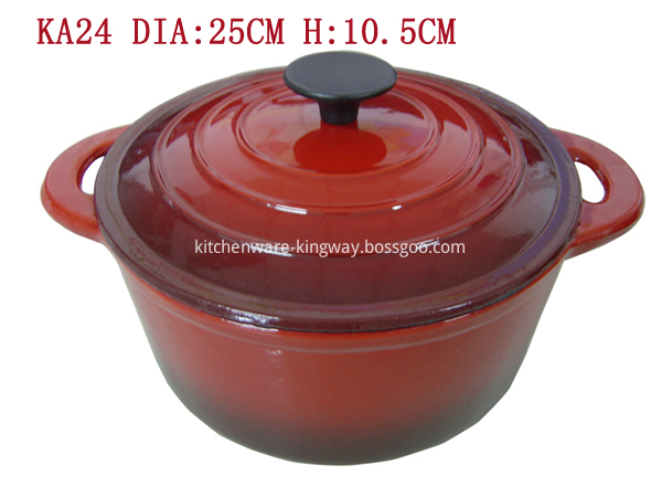 cast iron enamel Round Dutch Oven