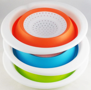Cute And Colored Silicone Bowl Basket 2011 Hot Sale