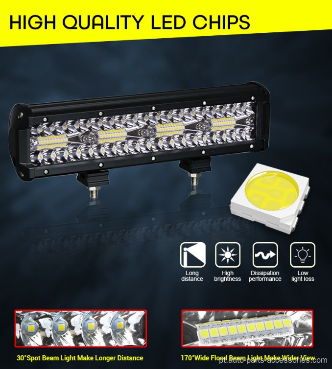 Carro de barra LED 12V 12 polegadas Luz de trabalho offroad