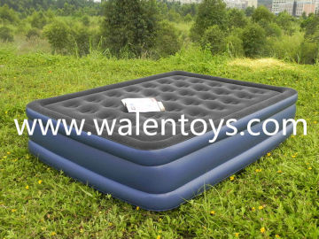 King size inflatable air bed air mattress/inflatable flocked air mattress