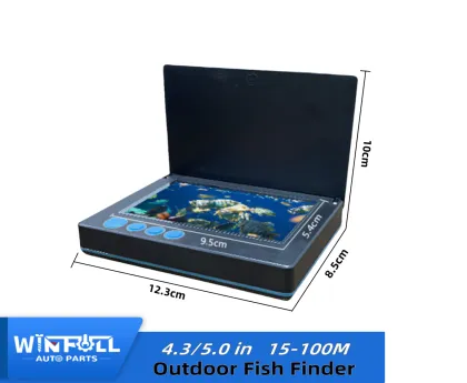 Ultra-Clear 4.3-Inch Waterproof Fish Finder with Night Vision and Deep Probe