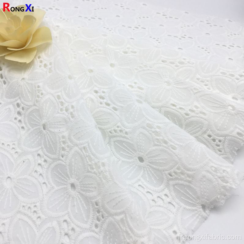 Tissu de robe 100 % coton de nouvelle conception de fleur