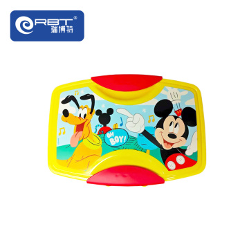 子供用プラスチックランチトレイとベントボックス