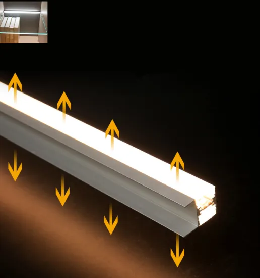 Blue LED Shelf Cabinet Light - Plastic Extrusion LED Strip for Glass Shelves