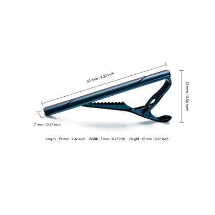 Colorful Blue Tie Pins, Brass Tie Clips, and Tie Bars for Men's Neckties: Daily Hot Sale