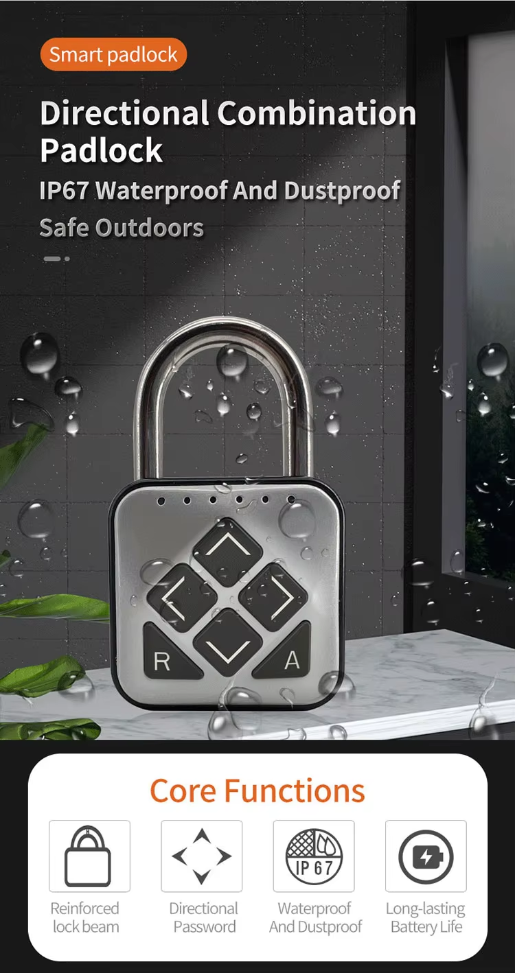 Directional Combination Padlock