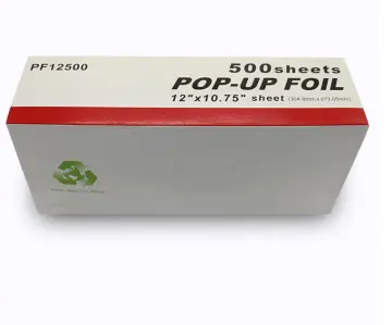 High quality disposable embossed pop up foil sheets