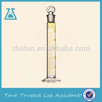 Round Bottom Measuring Cylinder With Glass Stopper