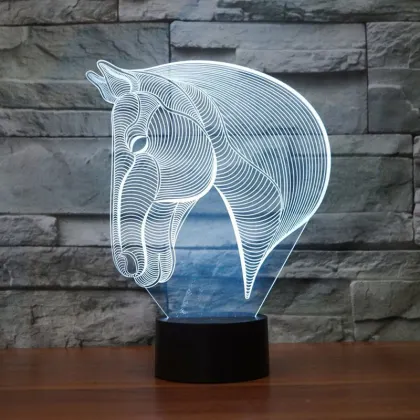 Maufacture Customized night lighting lamp holiday indoor Innovative 3D led night light