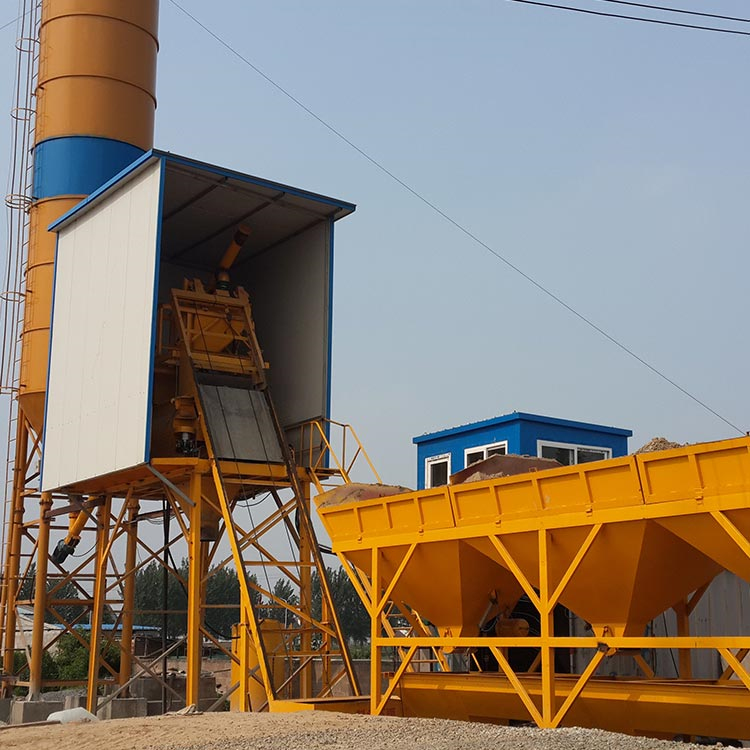 Mini HZS35 automatic precast concrete batching plant