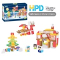 Plastic Educational Christmas Building Blocks