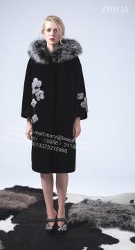 Women Reversible Hooded Kopenhagen MInk Coat
